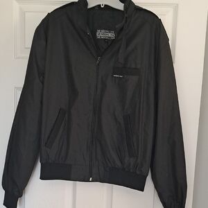 Vintage Members Only Classic Black Windbreaker